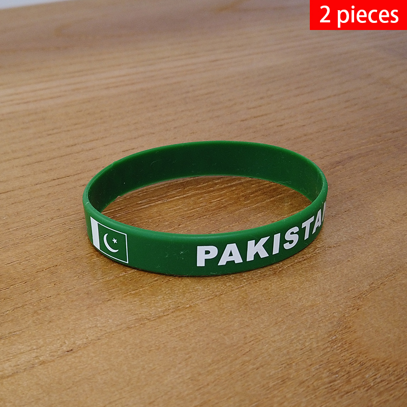 Women Accessories Pakistan - 2 stücke Pakistan National flagge Armbänder
