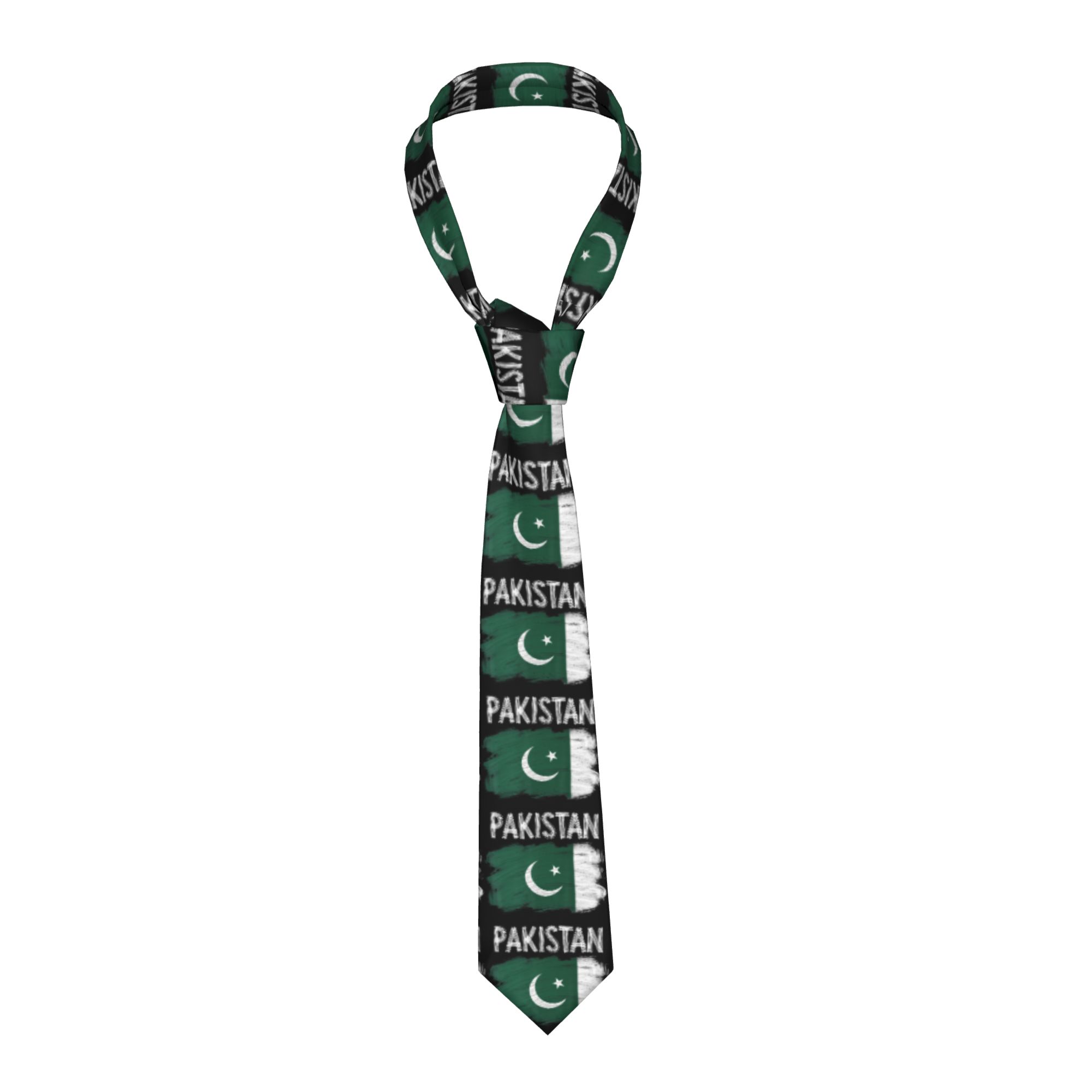Women Accessories Pakistan - Pakistan Roots Krawatte mit pakistanischer Flagge,