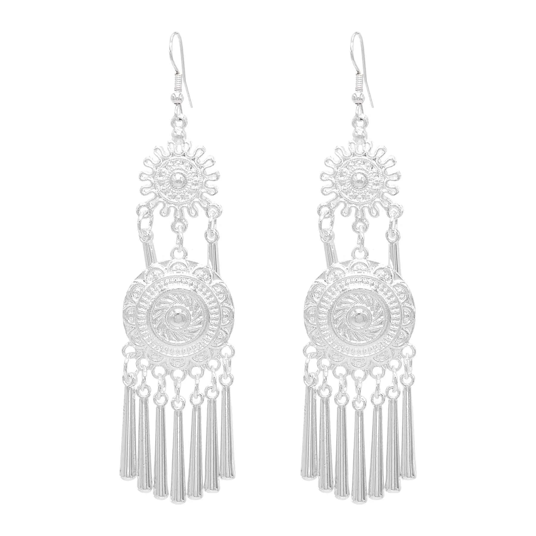 Women Accessories Pakistan - Miao silbrige Legierung kleine Horn Quaste
