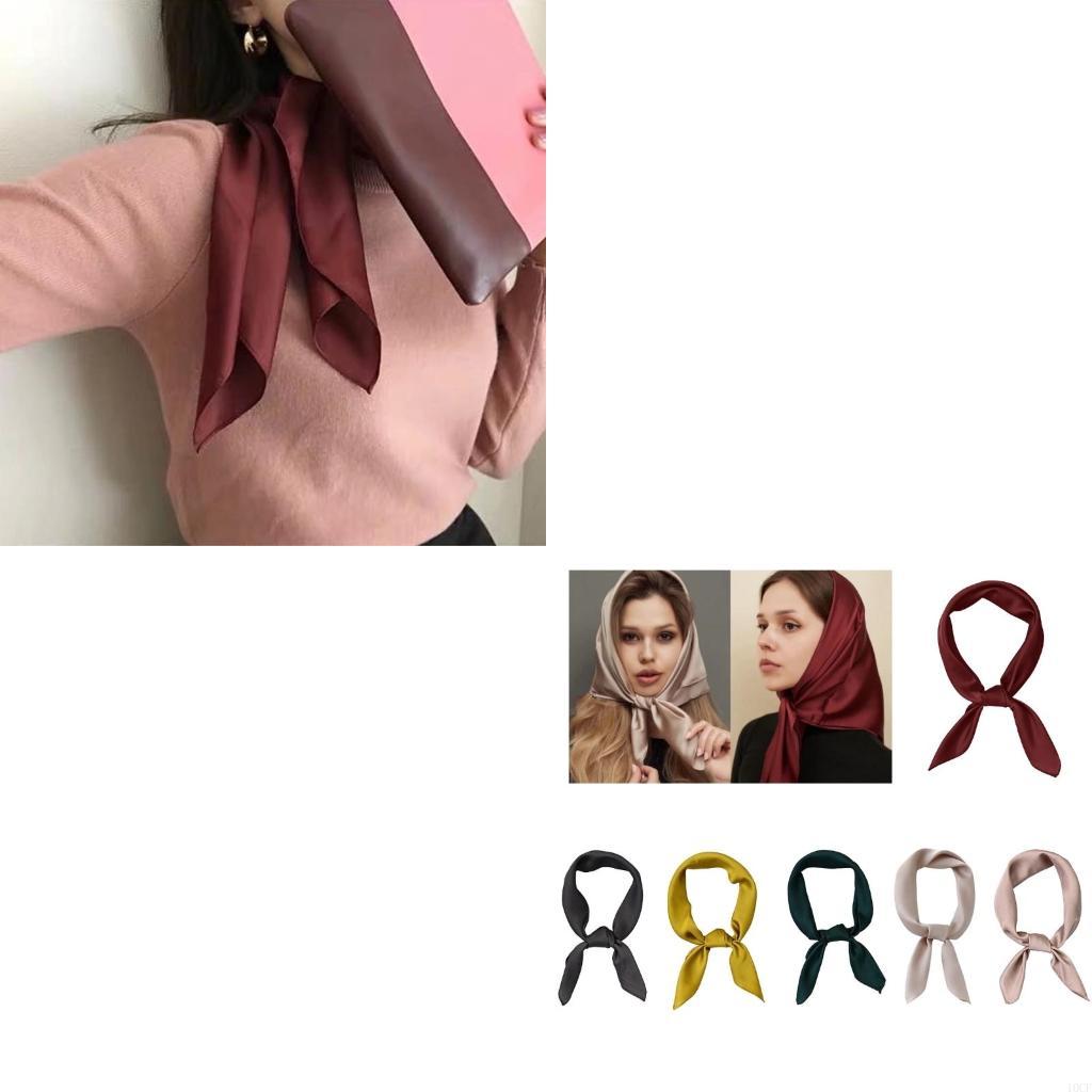 Women'S Accessories For Formal Wear - Seidenimitat-Schal, weicher und atmungsaktiver Halstuch, modisches