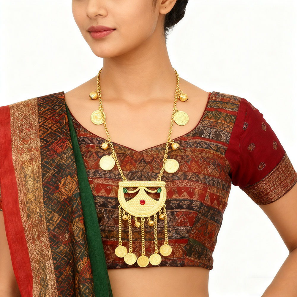 Women Accessories Pakistan - Afghan Pakistan Traditionelle Münzen Mond Halskette
