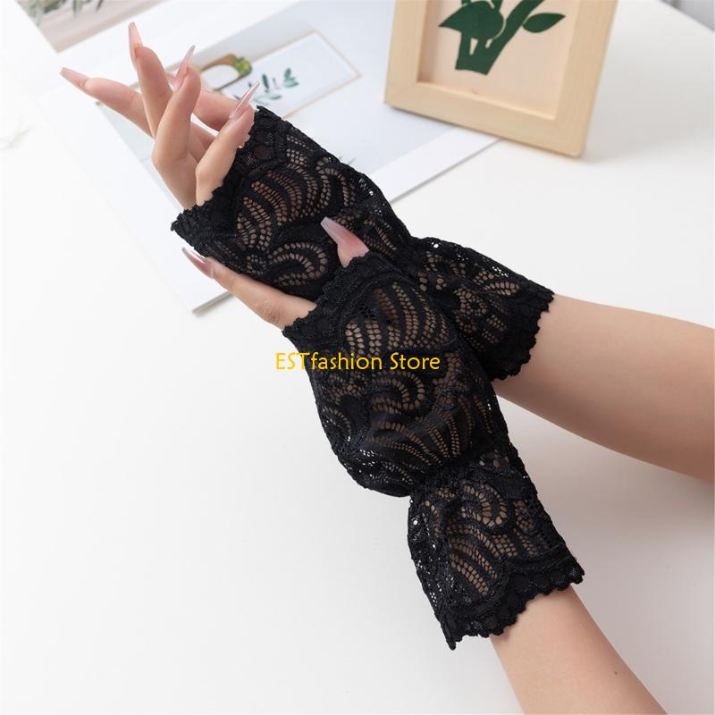 Women'S Accessories For Formal Wear - Y5GC Spitze abnehmbare Ärmel Manschette geschichtete