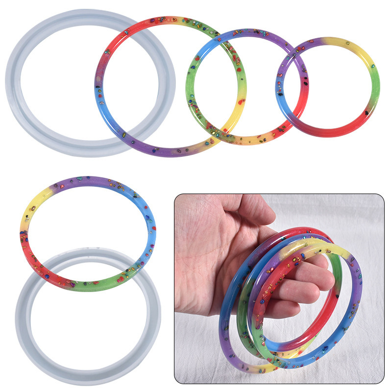 3-teilige Silikonform für Epox – Resin Bangle Bracelet Bewertung und Preis