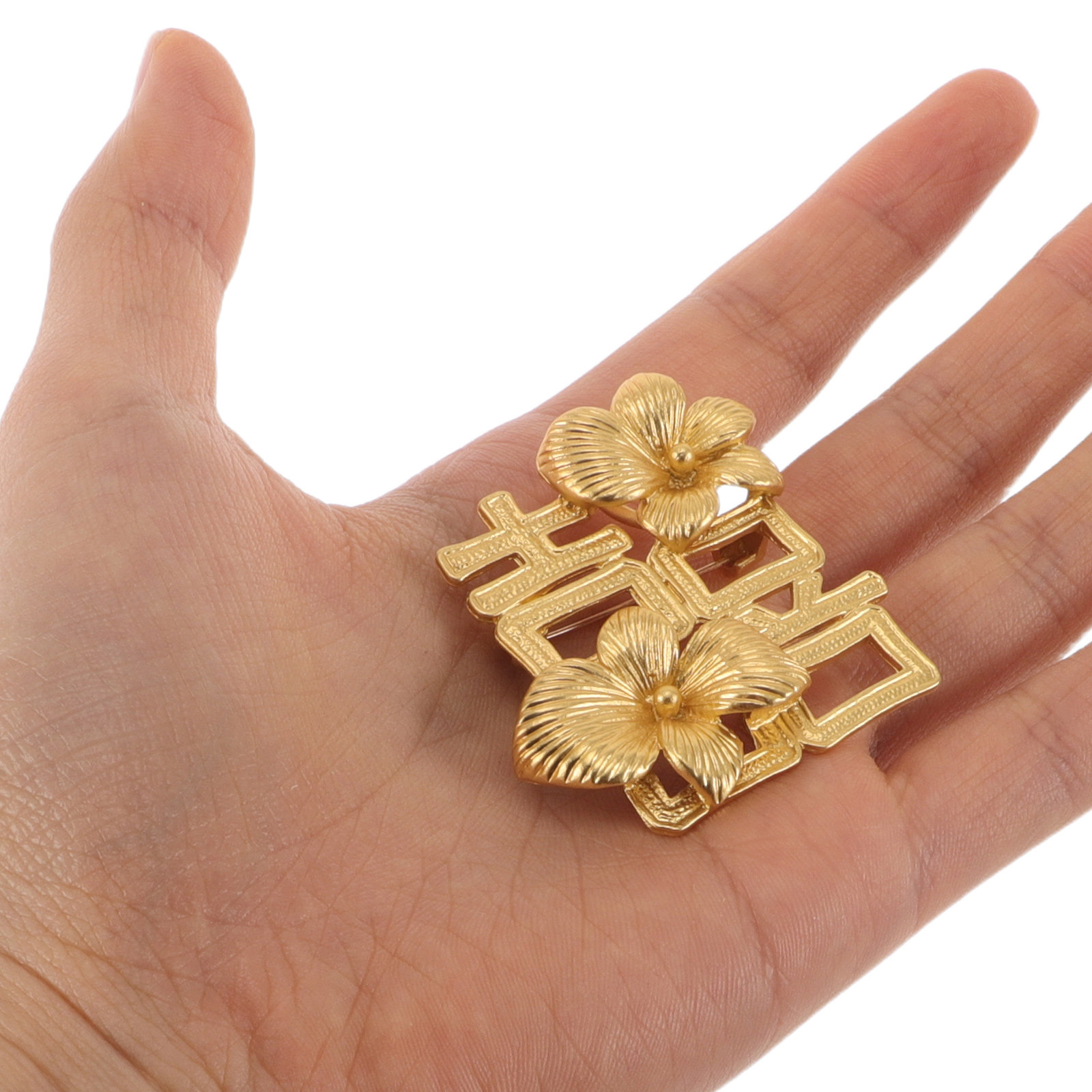 2 Stücke Hochzeitsbroschen Chi – Brooch Pin Gold Bewertung und Preis