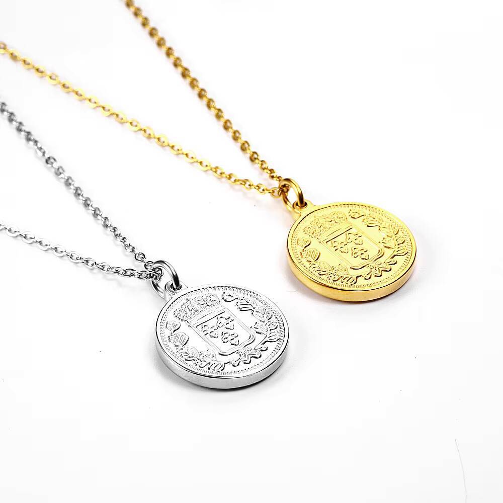 Damen-Halskette mit zartem ver – Coin Necklace Delicate Bewertung und Preis
