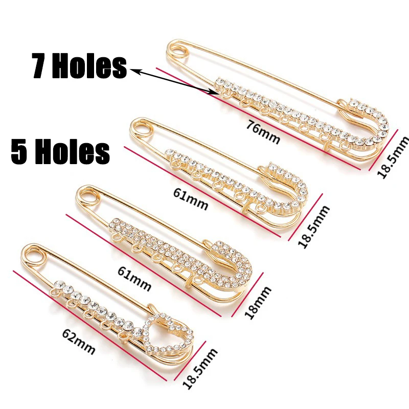 Legierungs-Strass-Broschen in  – Brooch Pin Gold Bewertung und Preis