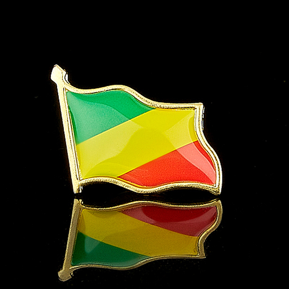 Republik der Kongo afrikanisch – Brooch Pin Gold Bewertung und Preis