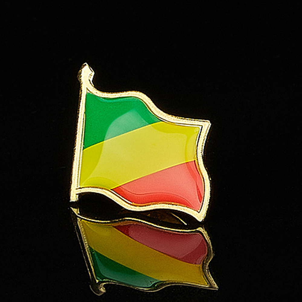 Republik der Kongo afrikanisch – Brooch Pin Gold Bewertung und Preis