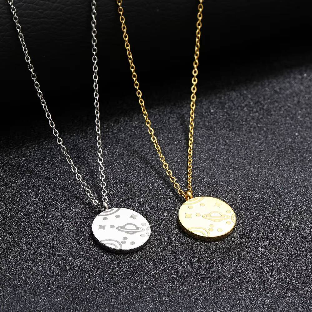 Edelstahl Münze Weltkarte Reis – Coin Necklace Delicate Bewertung und Preis