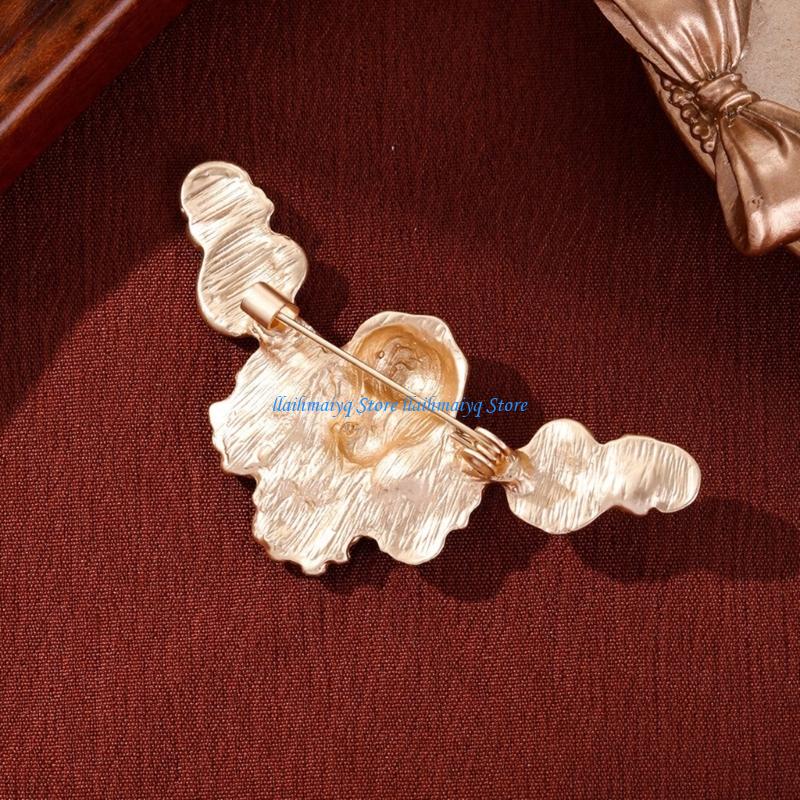573B Dekorative Engel-Ansteckn – Brooch Pin Gold Bewertung und Preis