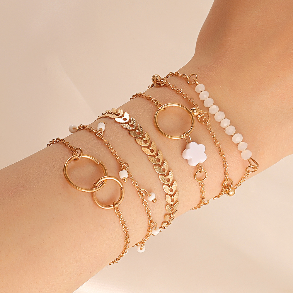 6 stück Set Gold farbe Geometr – Resin Bangle Bracelet Bewertung und Preis
