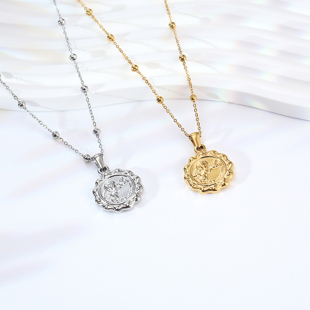 Frauen zarte die Engel Amor Mü – Coin Necklace Delicate Bewertung und Preis