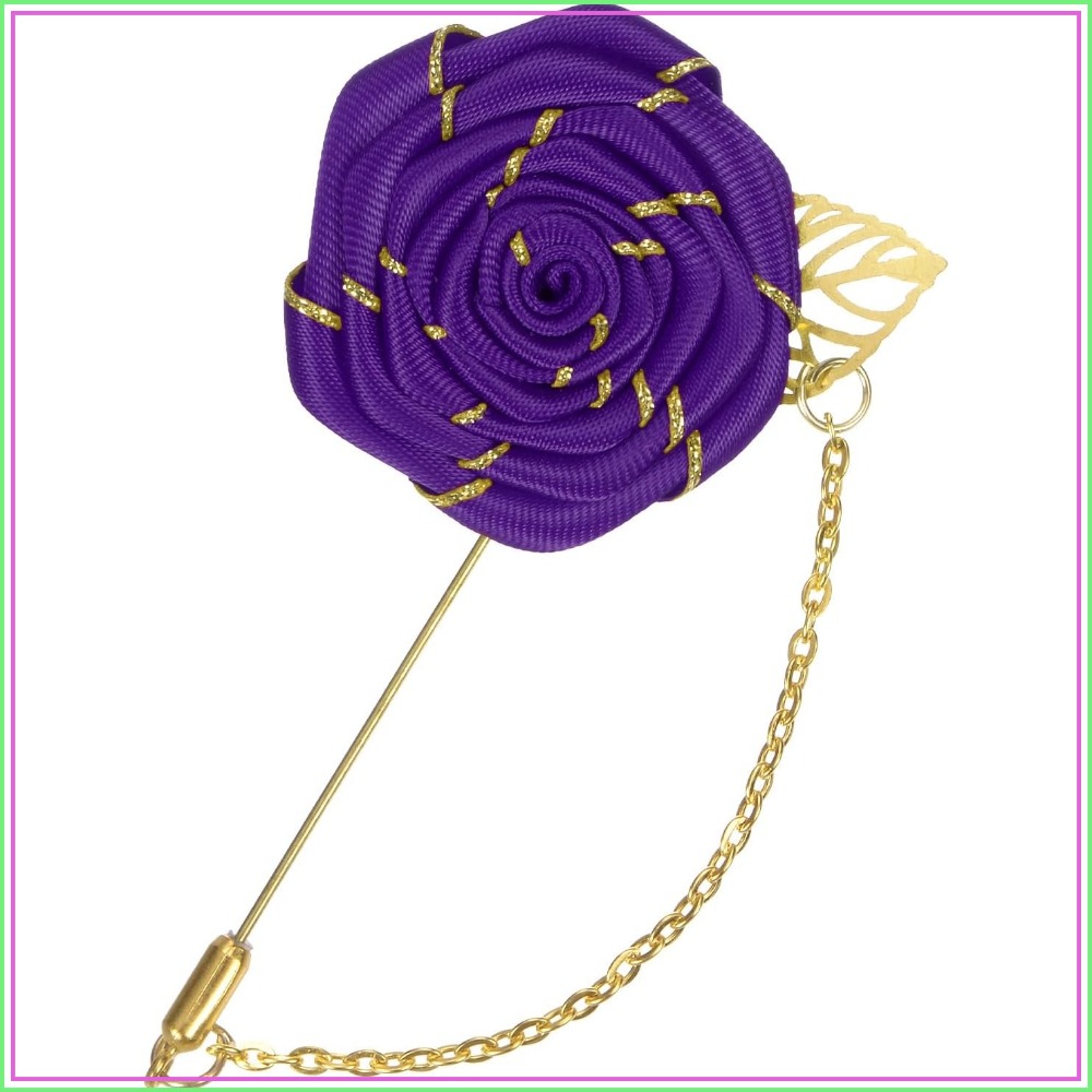 Rosen-Brosche mit Goldblatt, S – Brooch Pin Gold Bewertung und Preis